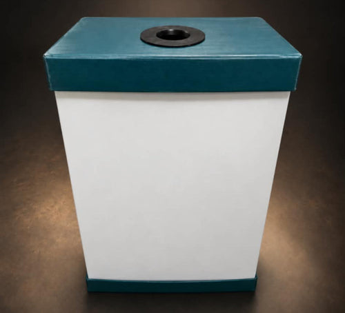Clapet Traptek à fermeture automatique anti-odeurs et anti-insectes pour bac de récupération de canettes
