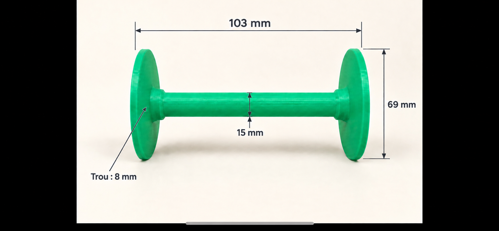 Bobine vide pour fil à tisser