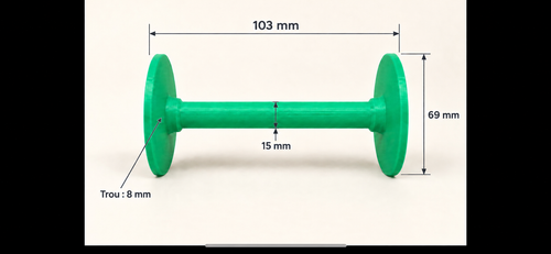 Bobine vide pour fil à tisser